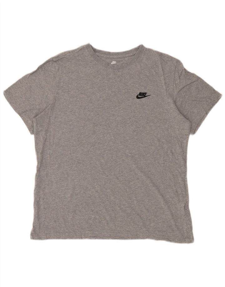 Ανδρικό T-Shirt NIKE Τοπ μεγάλο γκρι βαμβακερό