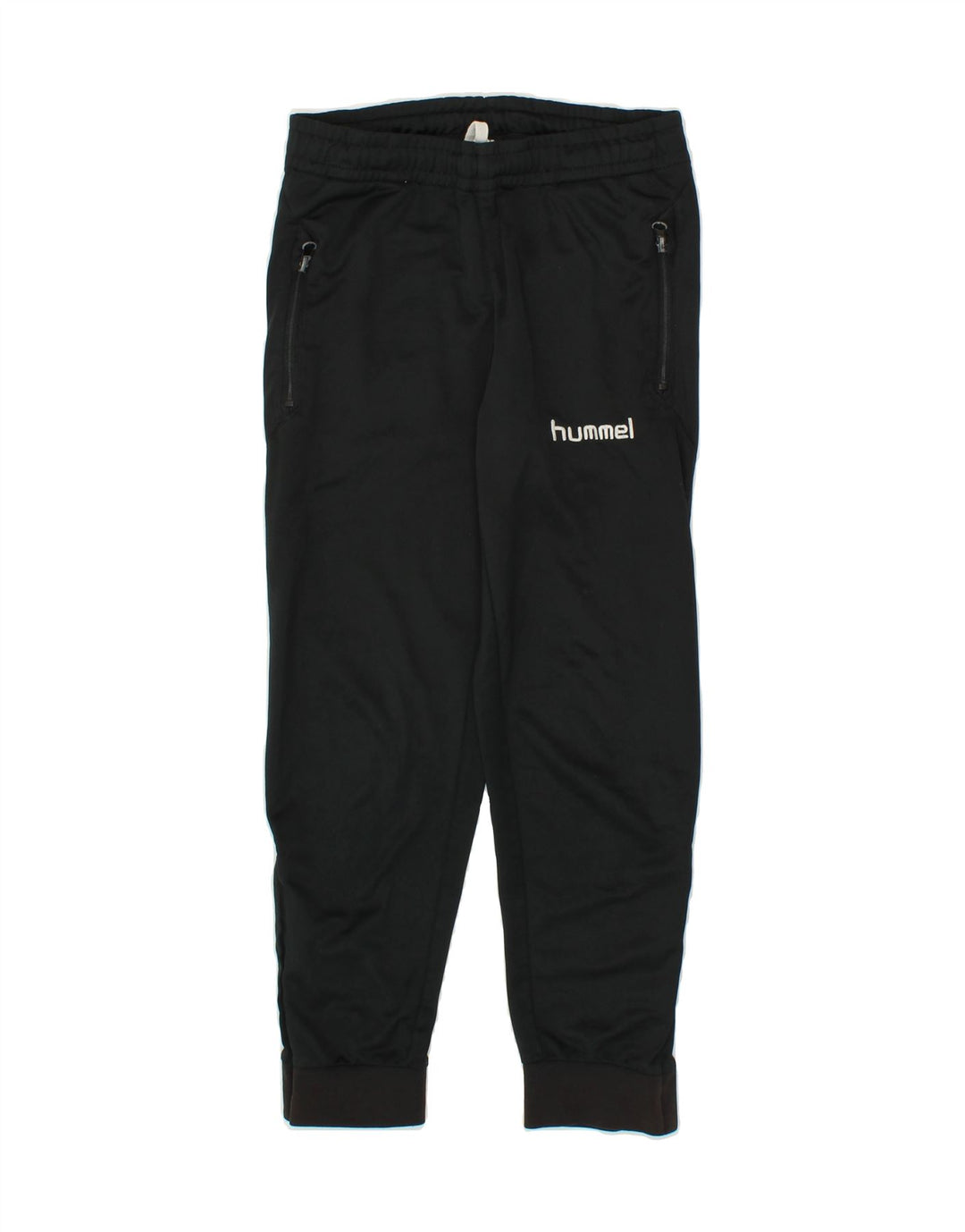 HUMMEL Boys Tracksuit Trousers Joggers 9-10 Years  Black Polyester Vintage Hummel and Second-Hand Hummel from Messina Hembry 