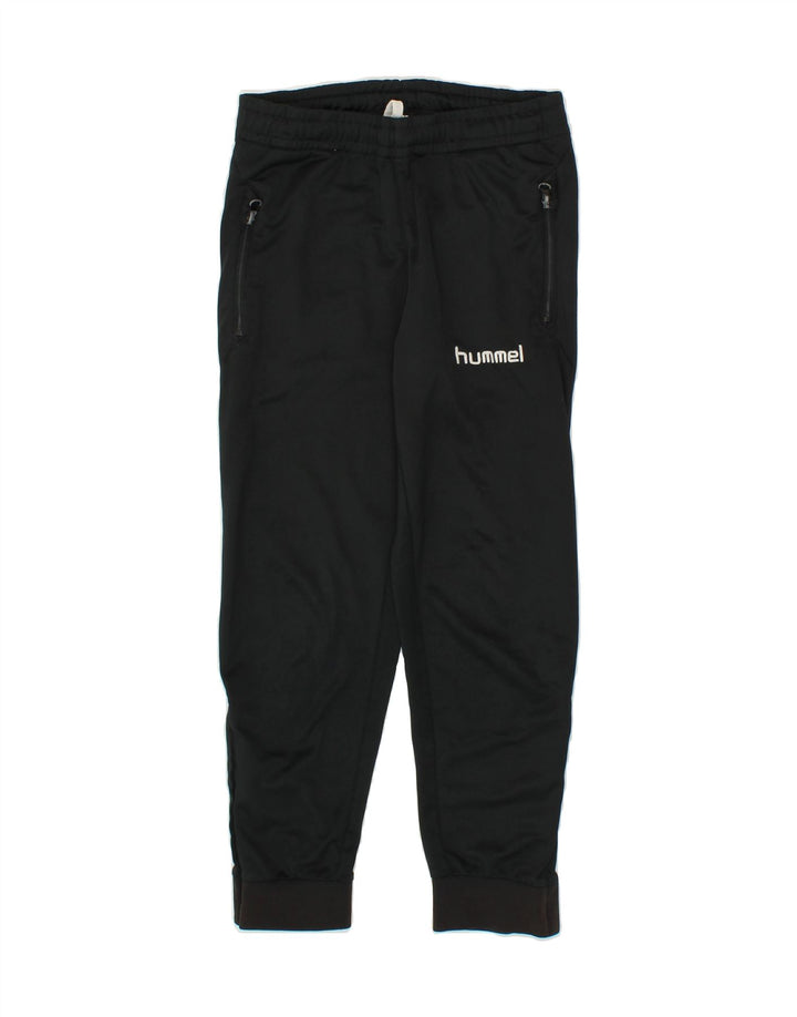 HUMMEL Boys Tracksuit Trousers Joggers 9-10 Years  Black Polyester Vintage Hummel and Second-Hand Hummel from Messina Hembry 