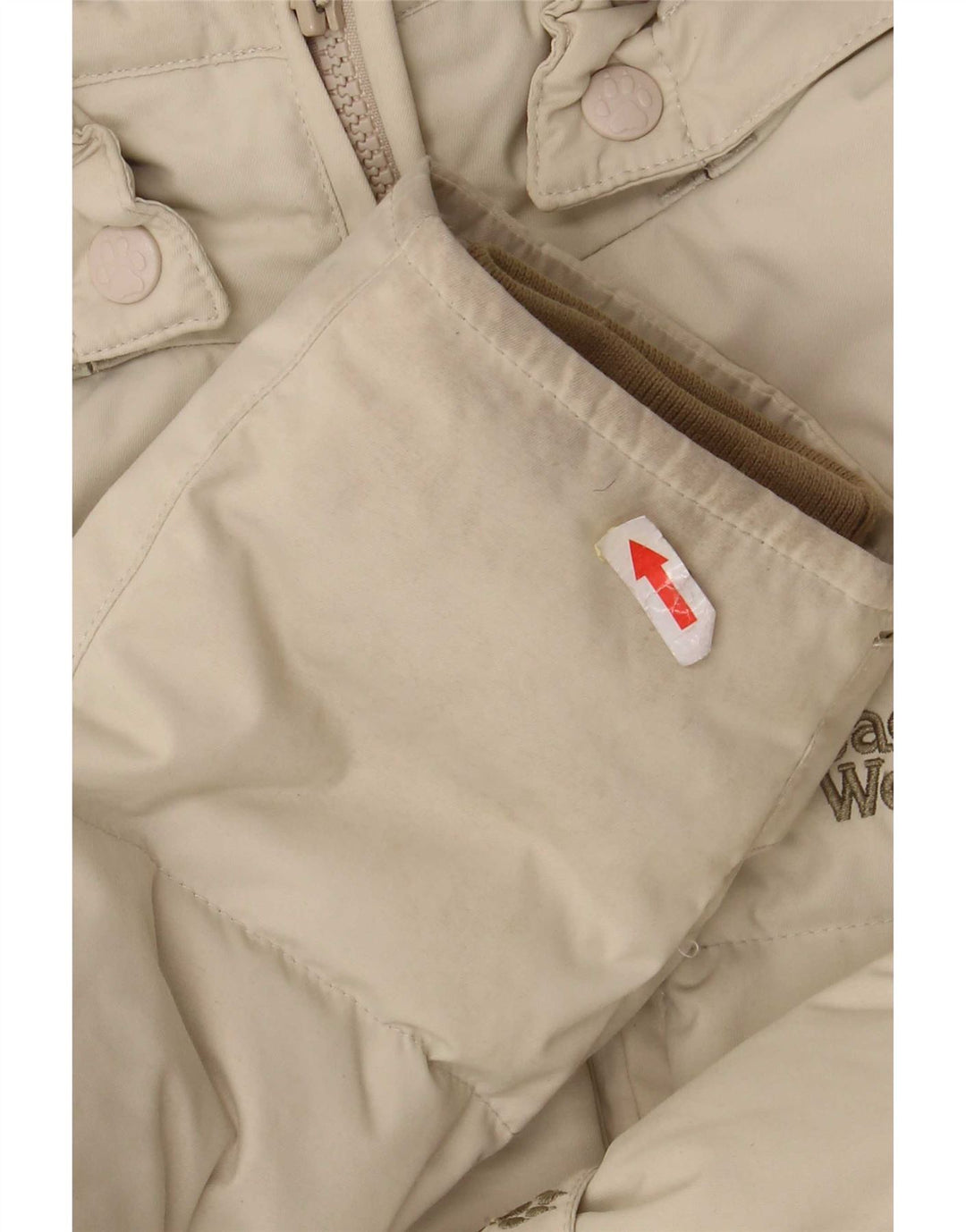 Jack Wolfskin γυναικείο μπουφάν με κουκούλα UK 10 Small Beige Polyamide