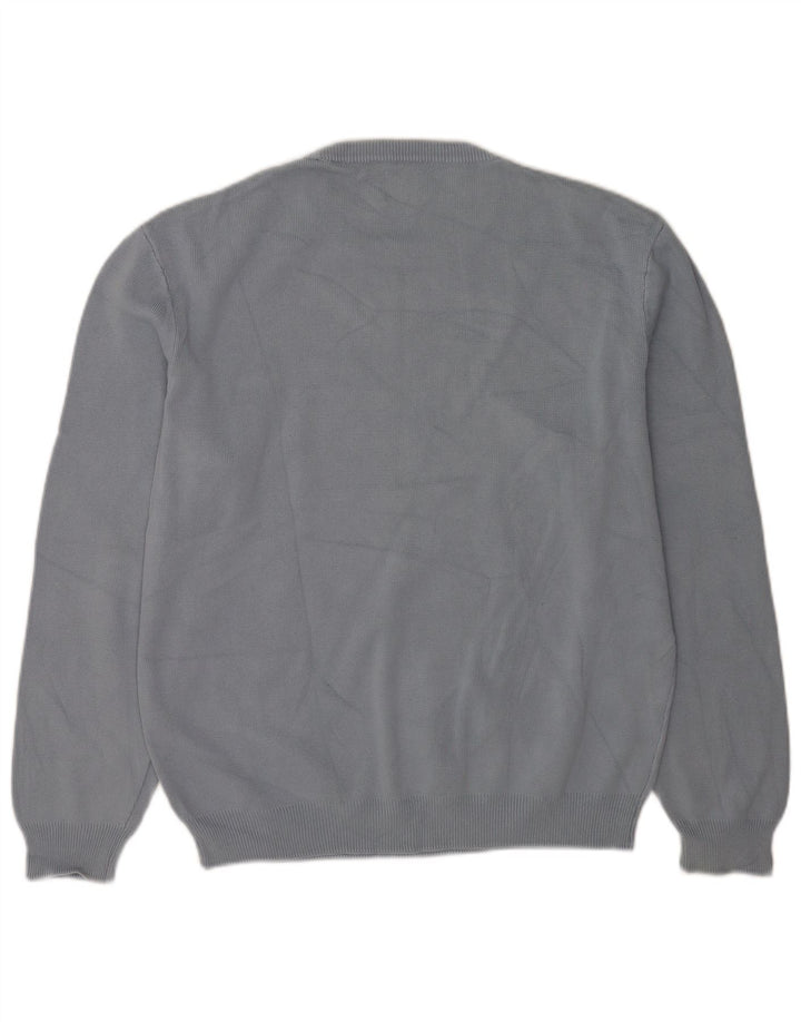Ανδρικό πουλόβερ Zara Crew Neck Jumper XL Γκρι βαμβακερό