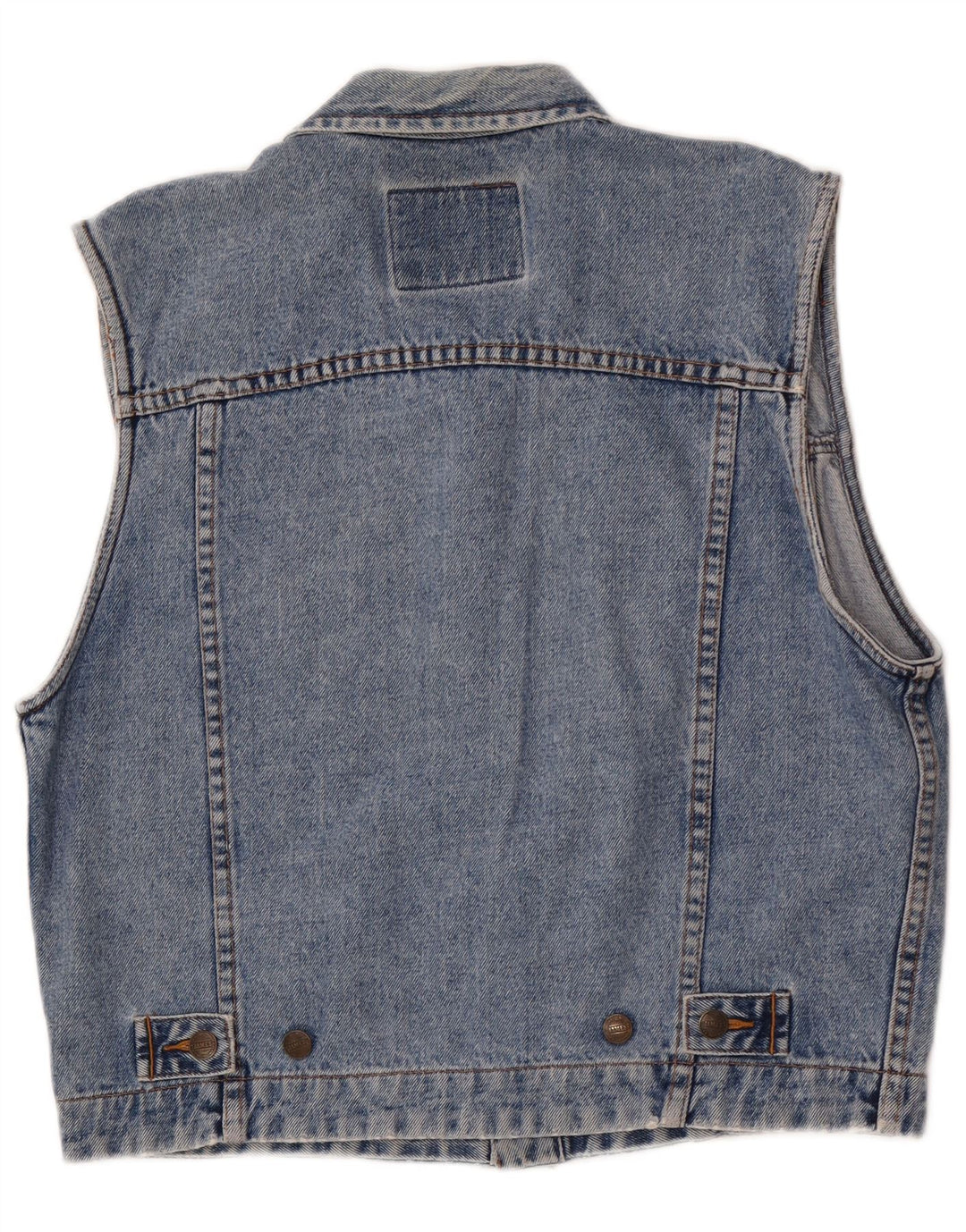 James Dillon Ανδρικό Τζιν Gilet UK 36 Small Blue Cotton