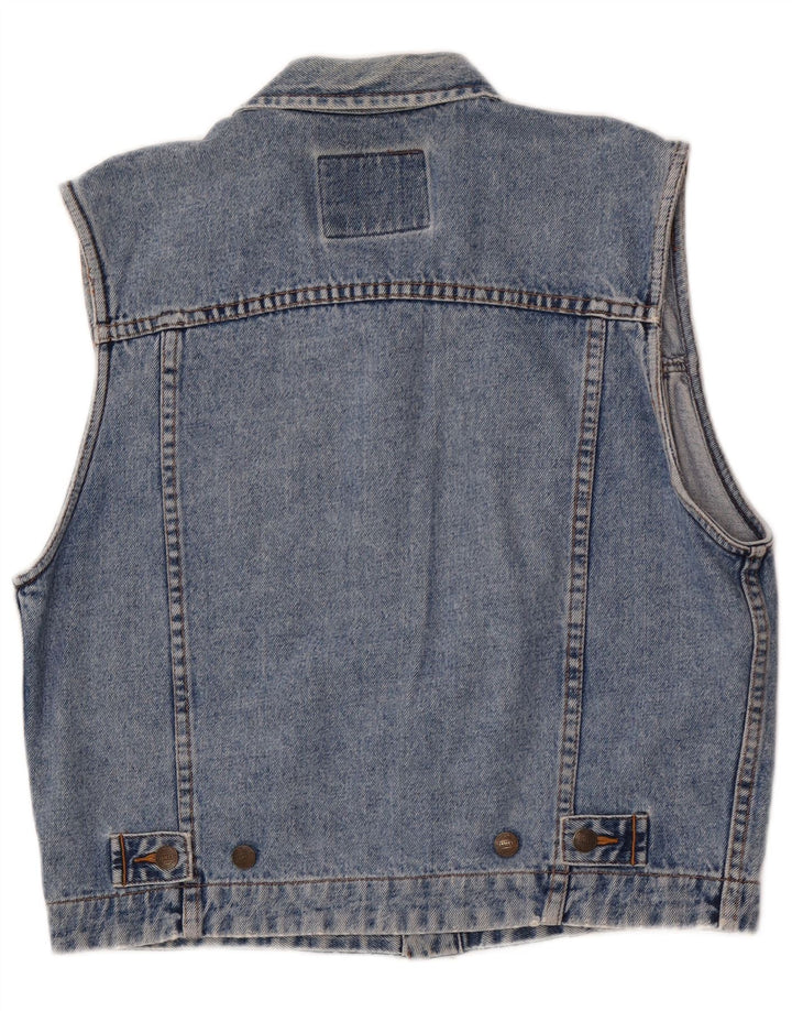 James Dillon Ανδρικό Τζιν Gilet UK 36 Small Blue Cotton