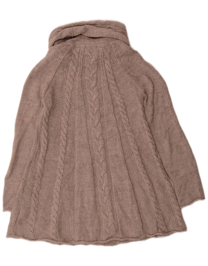 Marks & Spencer Γυναικείο πουλόβερ με ρολό λαιμόκοψη UK 10 Small Grey Acrylic