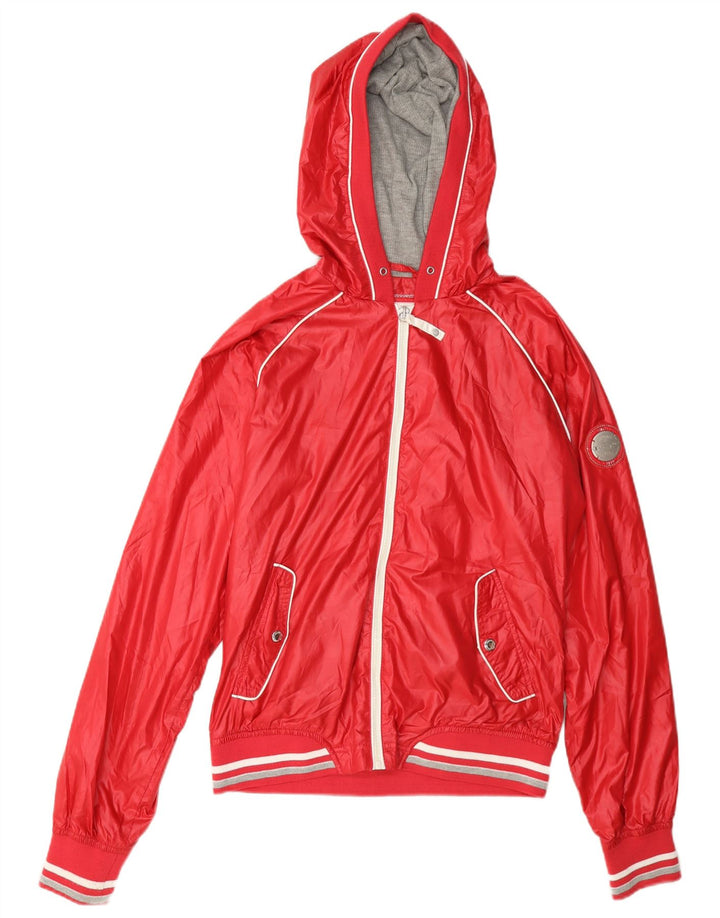 Champion Γυναικεία αθλητική φόρμα με κουκούλα Top Jacket UK 14 Medium Red Polyester