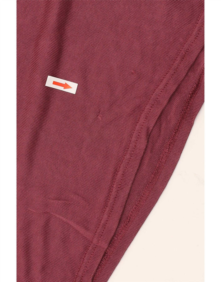 Zara Ανδρικό πουκάμισο polo μεγάλο μπορντό Lyocell