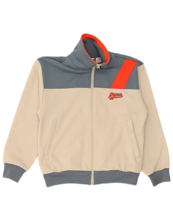 Puma Boys Graphic αθλητική φόρμα Top Jacket 9-10 Years Beige Colourblock