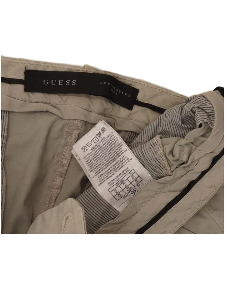 Ανδρικό παντελόνι Chino GUESS Slim W36 L33 Μπεζ βαμβακερό