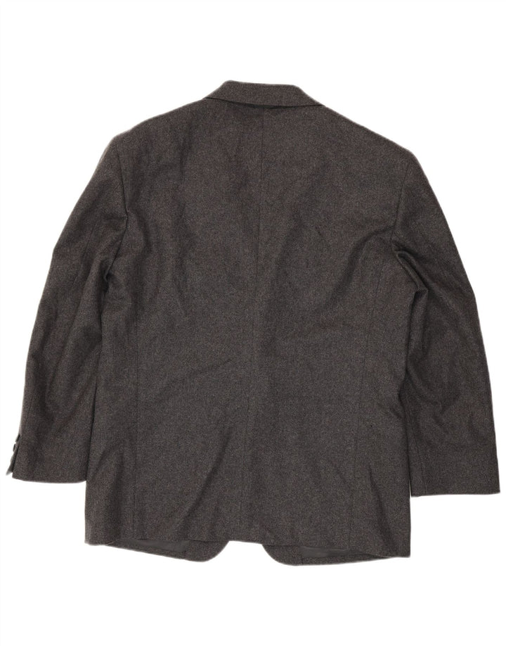 Valentino Ανδρικό μπουφάν σακάκι με 2 κουμπιά IT 54 2XL Γκρι παρθένο μαλλί