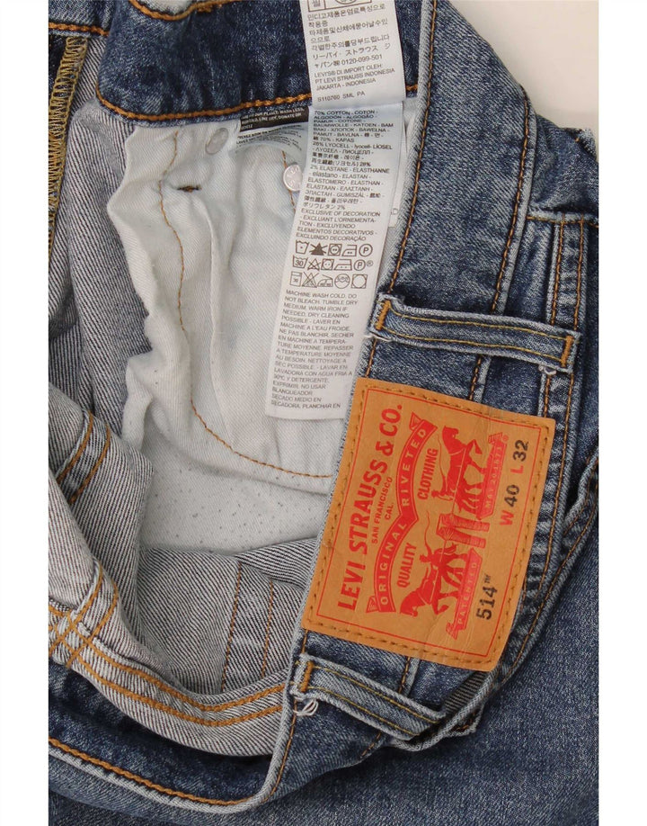 Levi's Mens 514 Straight Jeans W40 L32 Μπλε Βαμβακερό