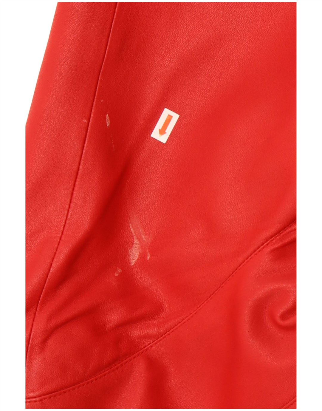 Vintage γυναικείο δερμάτινο μπουφάν UK 16 μεγάλο κόκκινο δέρμα