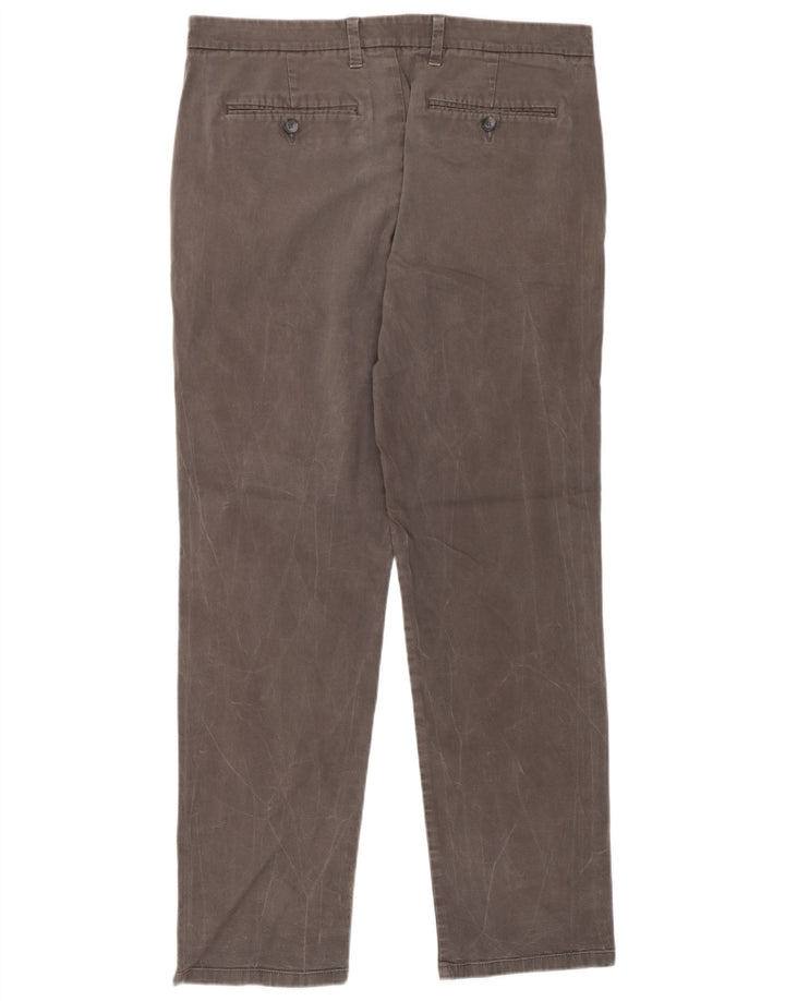 Marks & Spencer Ανδρικό παντελόνι Chino με κανονική εφαρμογή W34 L31 Γκρι βαμβακερό