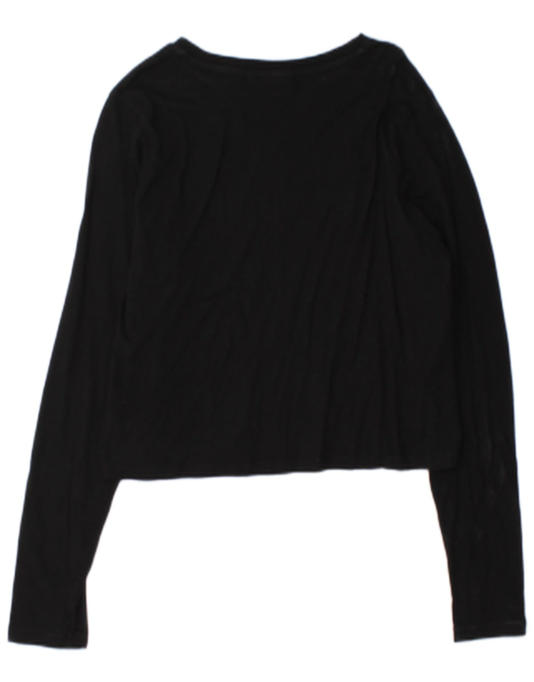 Fila Γυναικείο Crop Graphic Top Μακρυμάνικο UK 14 Large Μαύρο