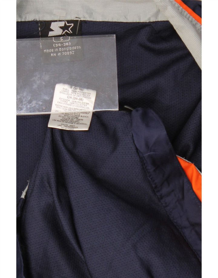 STARTER Mens Windbreaker Jacket UK 36 Small Navy Blue Colourblock Vintage Starter and Second-Hand Starter from Messina Hembry 