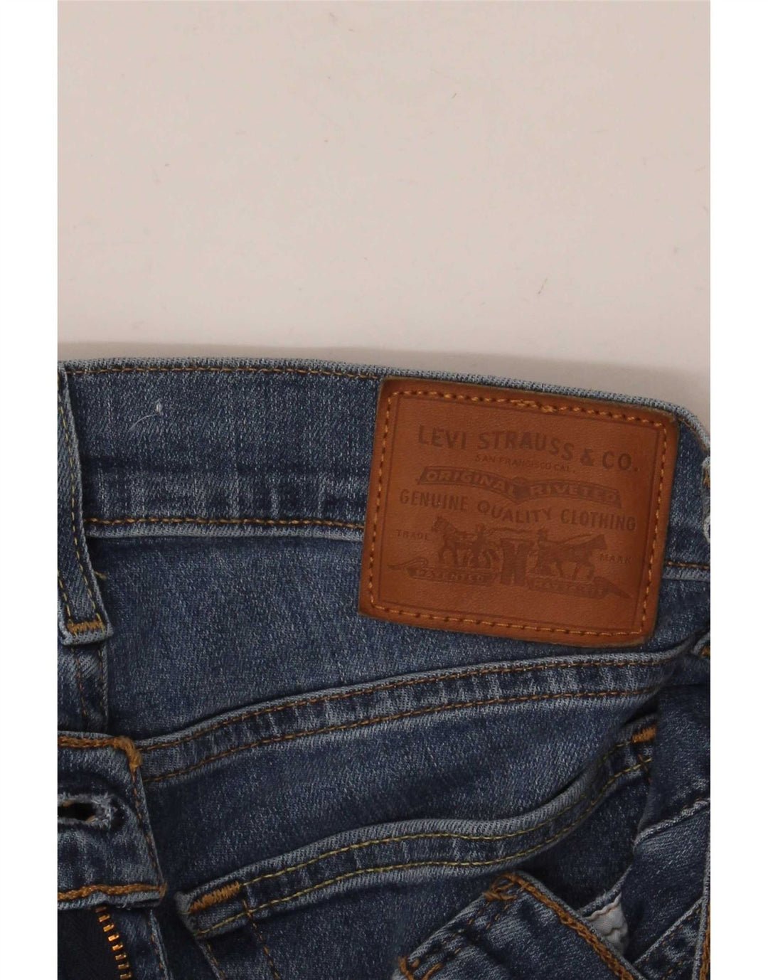 Levi's Womens Distressed Slim Jeans W26 L32 Blue