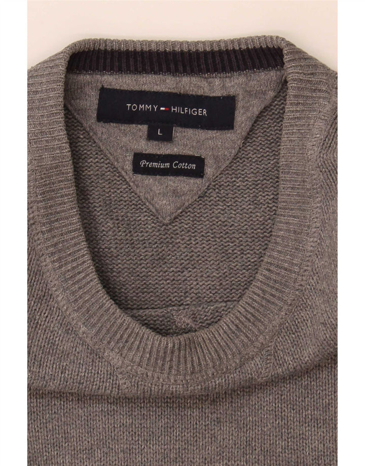 Ανδρικό πουλόβερ Tommy Hilfiger Crew Neck Jumper Large Grey