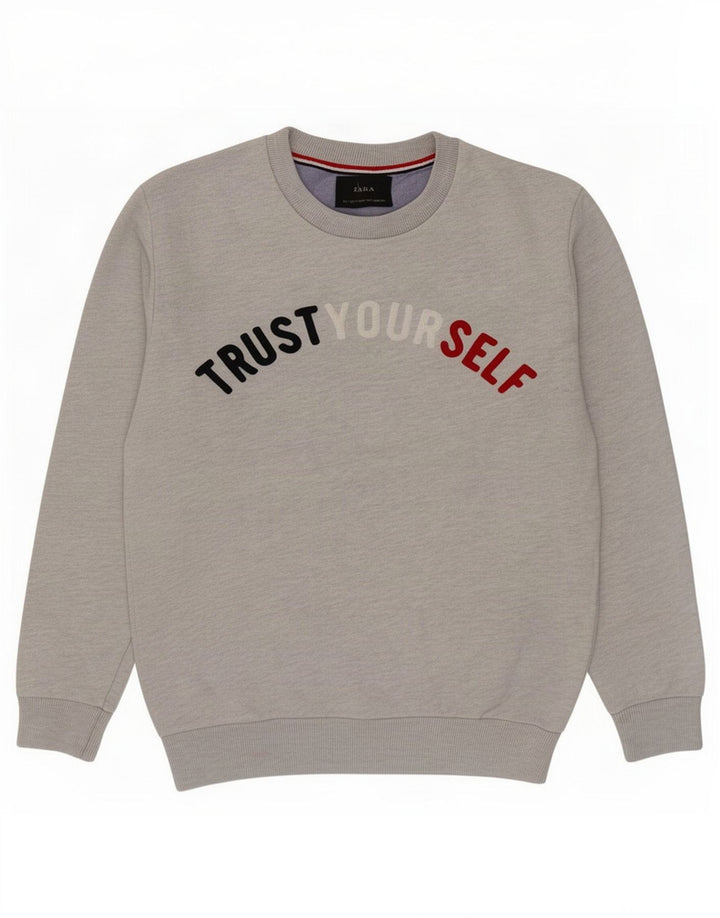Ανδρικό γραφικό φούτερ Zara Jumper Small Grey