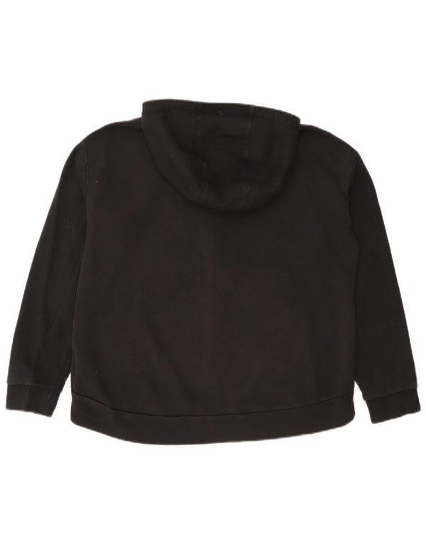 Γυναικείο πουλόβερ Nike με φερμουάρ UK 18 XL Μαύρο βαμβακερό