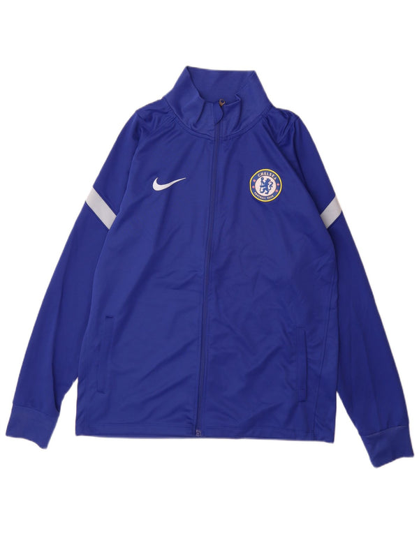 Ανδρική φόρμα Nike Chelsea FC Μπουφάν μεσαίου μπλε χρώματος πολυεστέρας