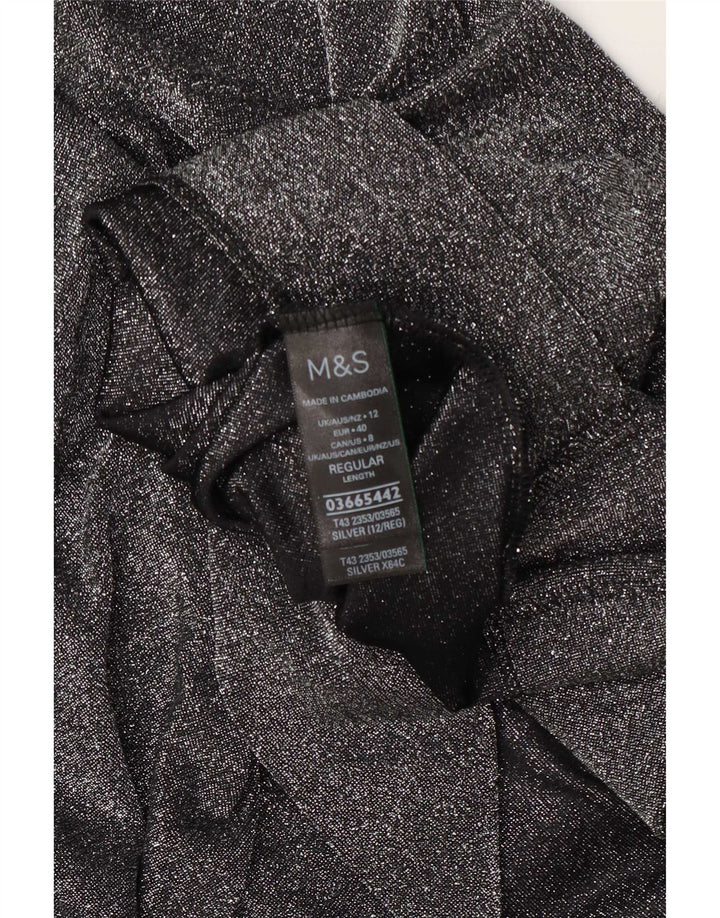 Marks & Spencer Γυναικεία υπερμεγέθη μανίκια 3/4 UK 12 μεσαία ασημένια φλύκταινα