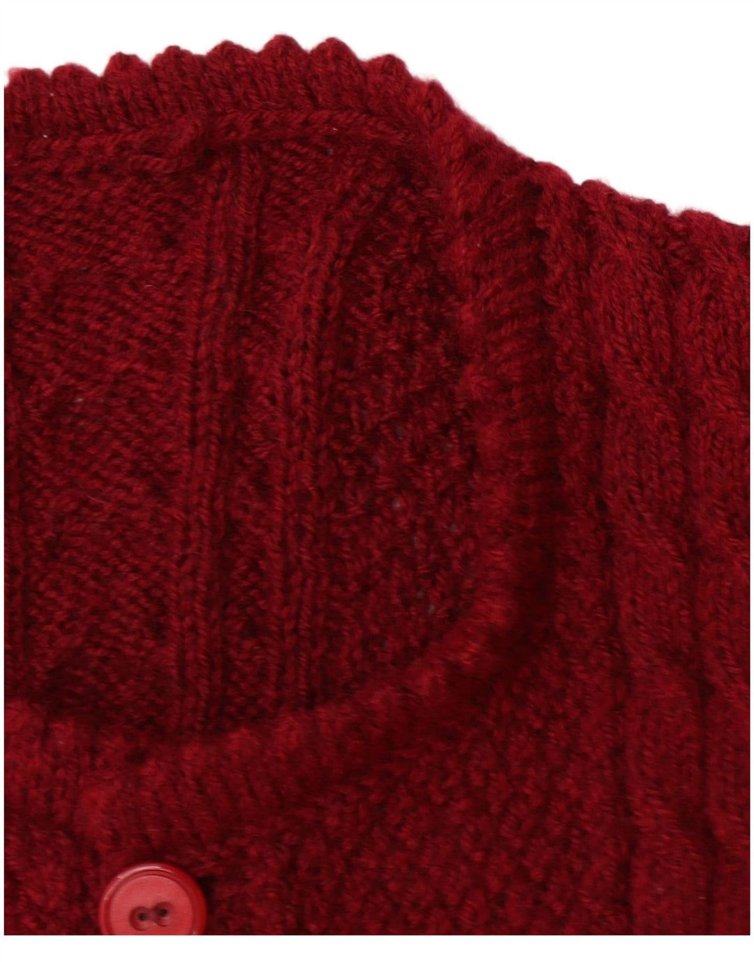 Γυναικείο πουλόβερ με ζακέτα VINTAGE UK 14 Μεγάλη Βουργουνδία