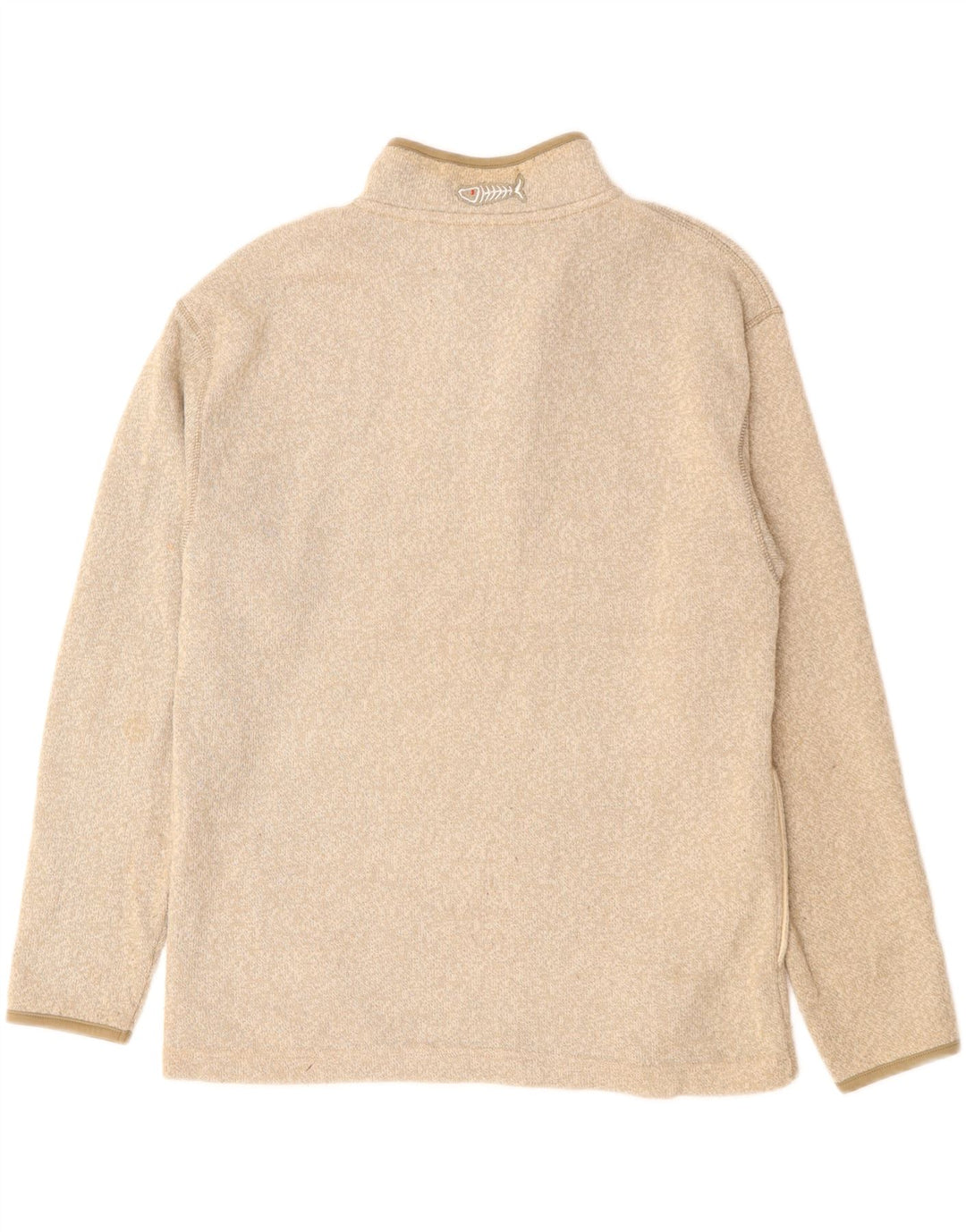 WEIRD FISH Ανδρικό φούτερ με φερμουάρ, μεσαίο μπεζ πολυεστέρας