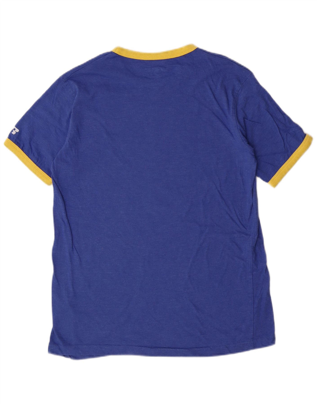 Ανδρικό γραφικό μπλουζάκι Russell Athletic Top από μεσαίο μπλε βαμβακερό