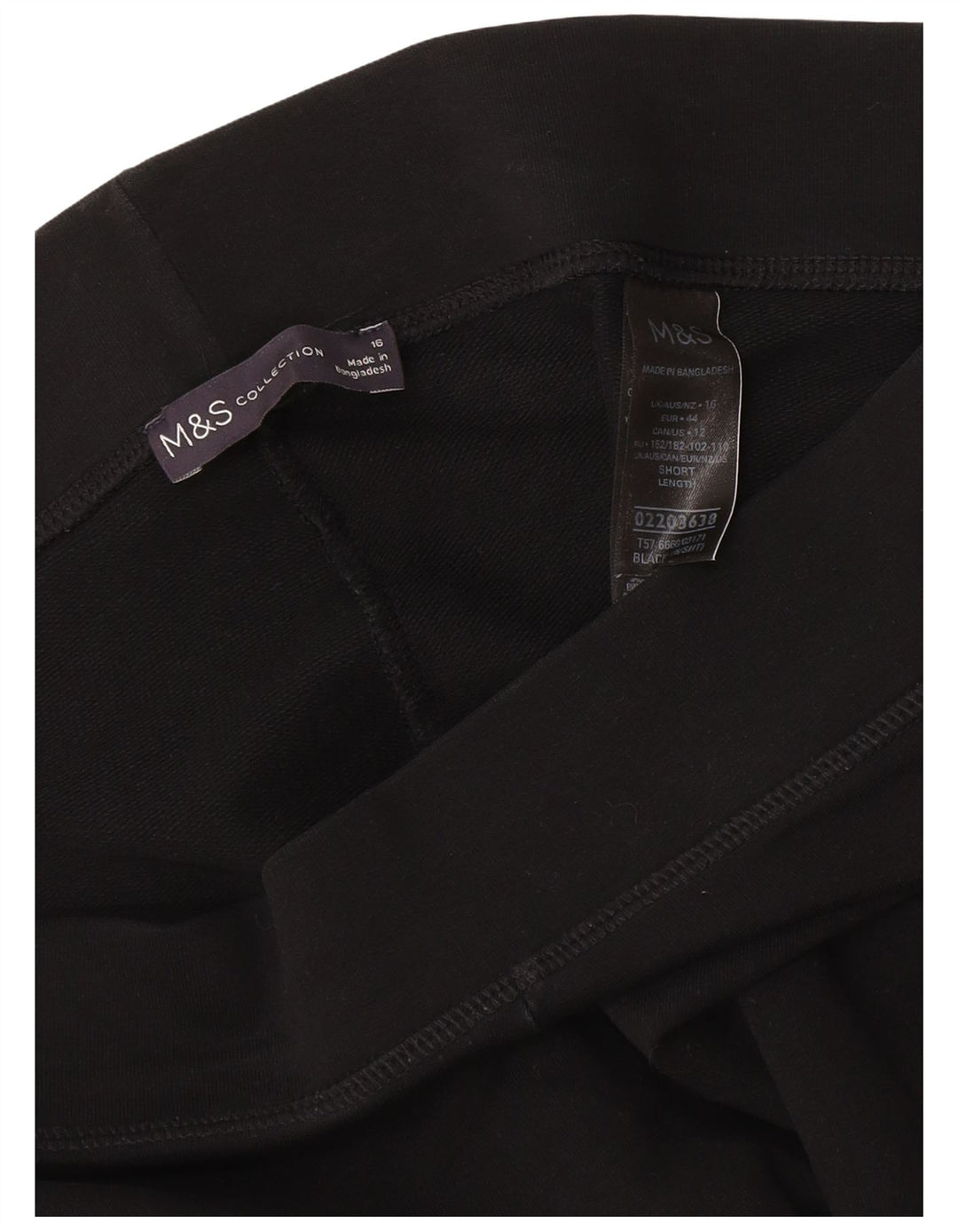 Marks & Spencer Γυναικεία Κολάν UK 16 Large Black Cotton
