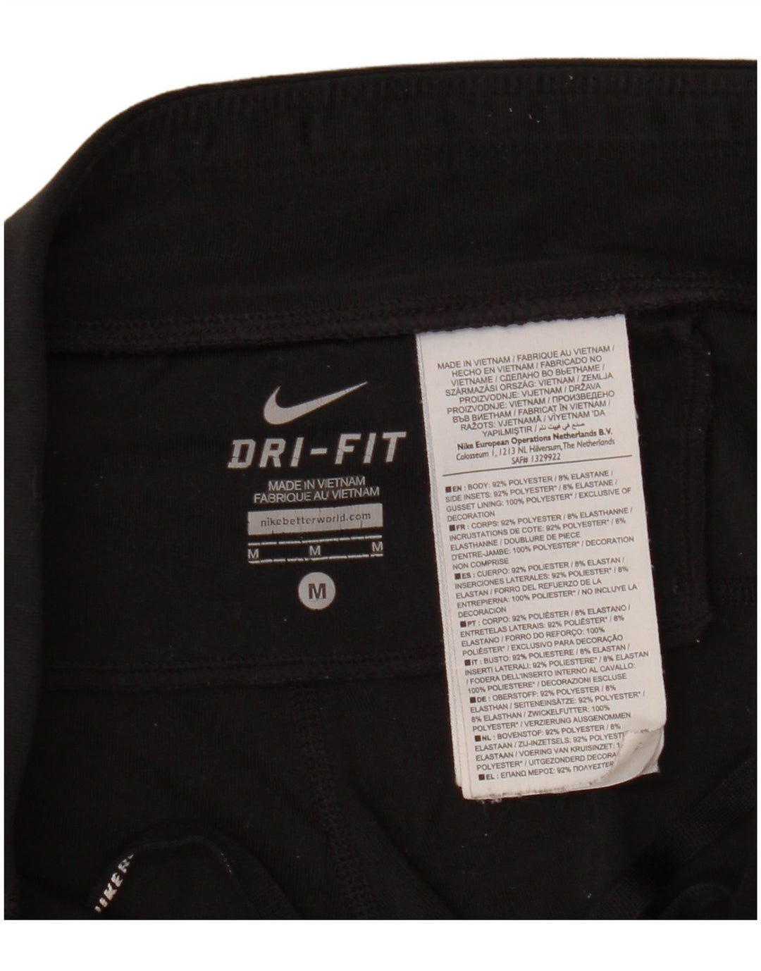 Γυναικεία κολάν Nike Dri Fit Capri UK 14 Μεσαίο μαύρο πολυεστέρα
