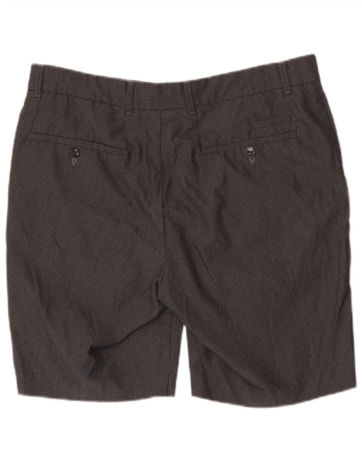 Marks & Spencer Ανδρικό σορτς Chino με λεπτή εφαρμογή W34 Μεγάλος πολυεστέρας με γκρι στίγματα