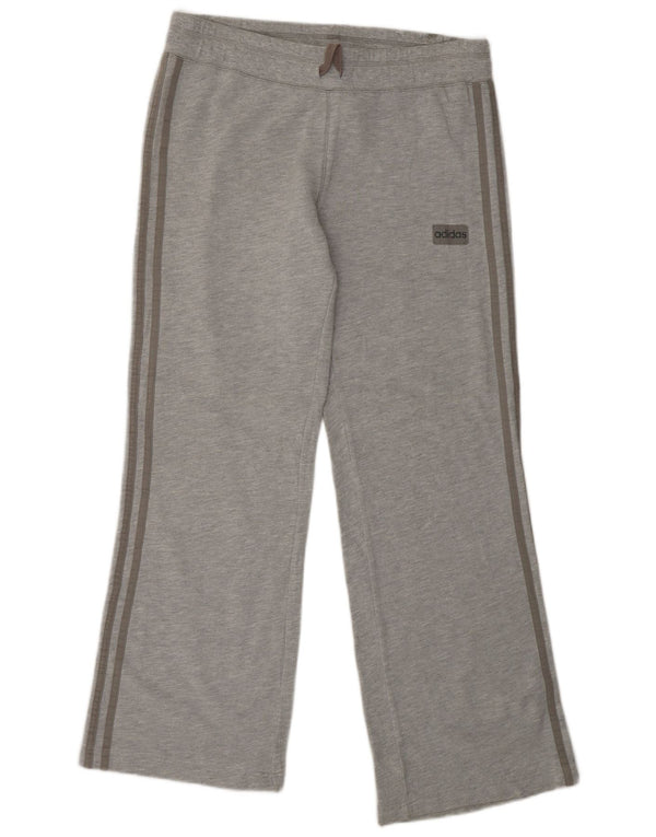 ADIDAS Womens Tracksuit Trousers UK 10 Small  Grey Cotton