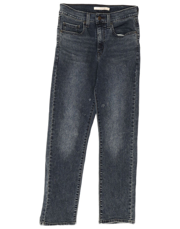 LEVI'S Γυναικείο 724 Ψηλό ίσιο τζιν W27 L26 Navy Blue Cotton