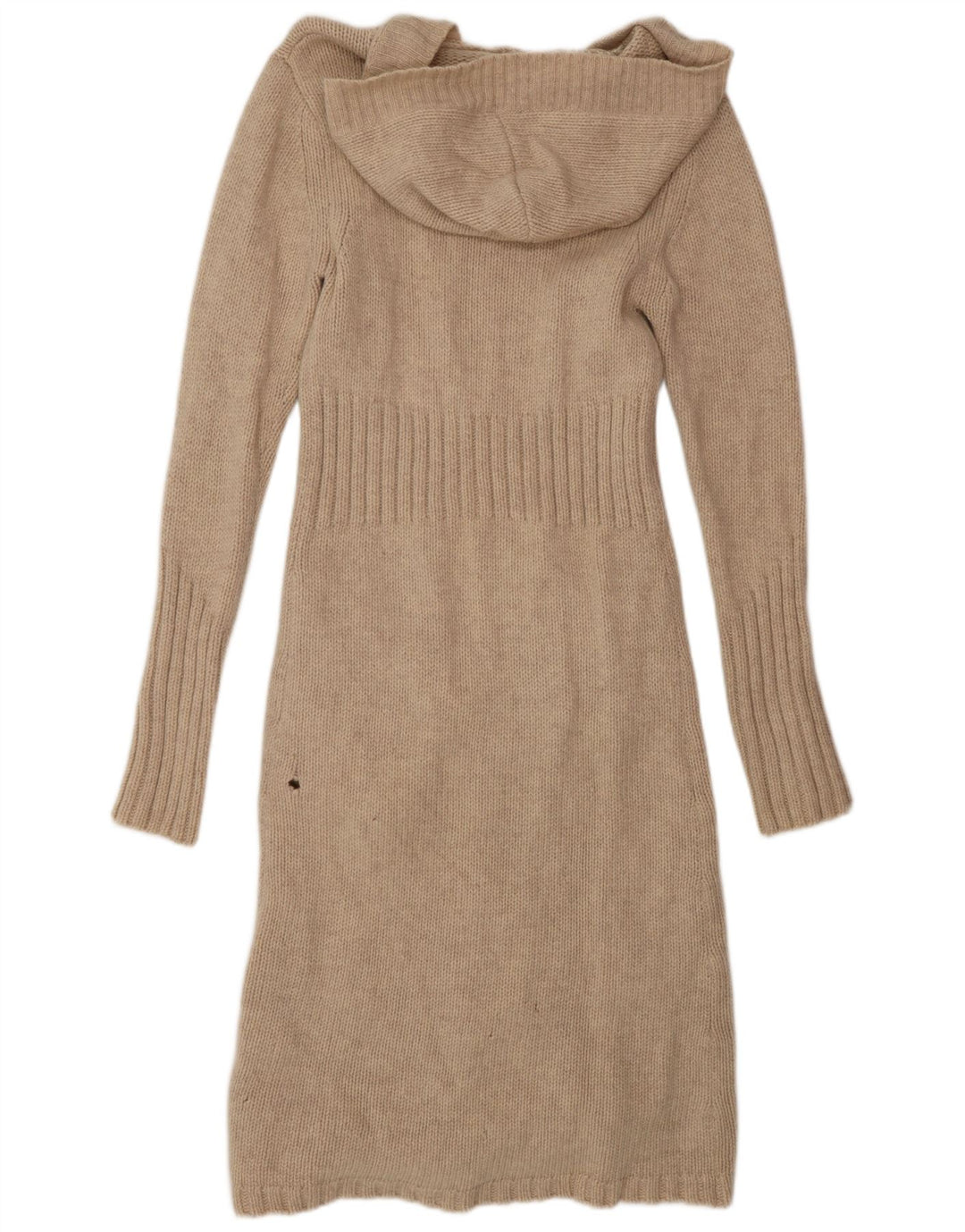 White Stuff Γυναικείο πουλόβερ με κουκούλα ζακέτα UK 12 μεσαία μπεζ