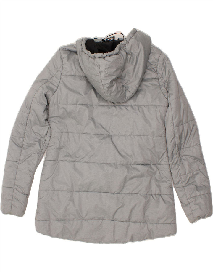 UMBRO Mens Hooded Padded Jacket UK 38 Medium Grey Vintage Umbro and Second-Hand Umbro from Messina Hembry 