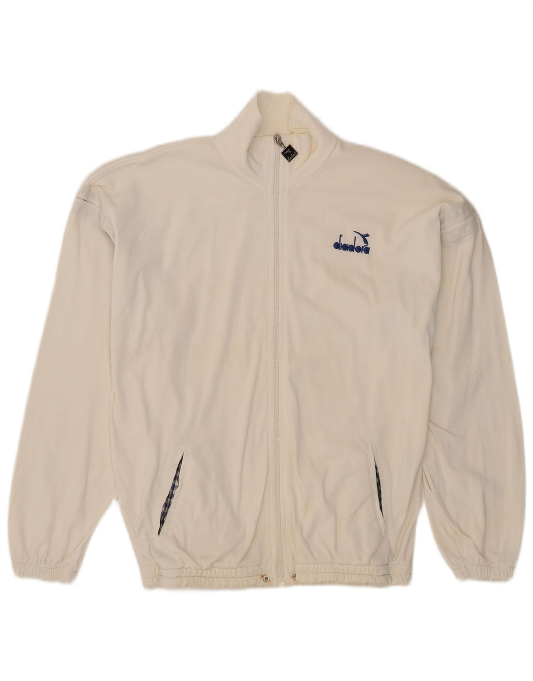 Ανδρική φόρμα DIADORA Top Jacket UK 38 Medium White