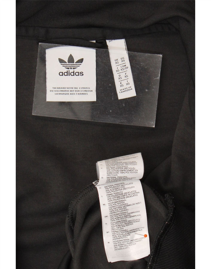 ADIDAS Mens Tracksuit Top Jacket XS Black Polyester