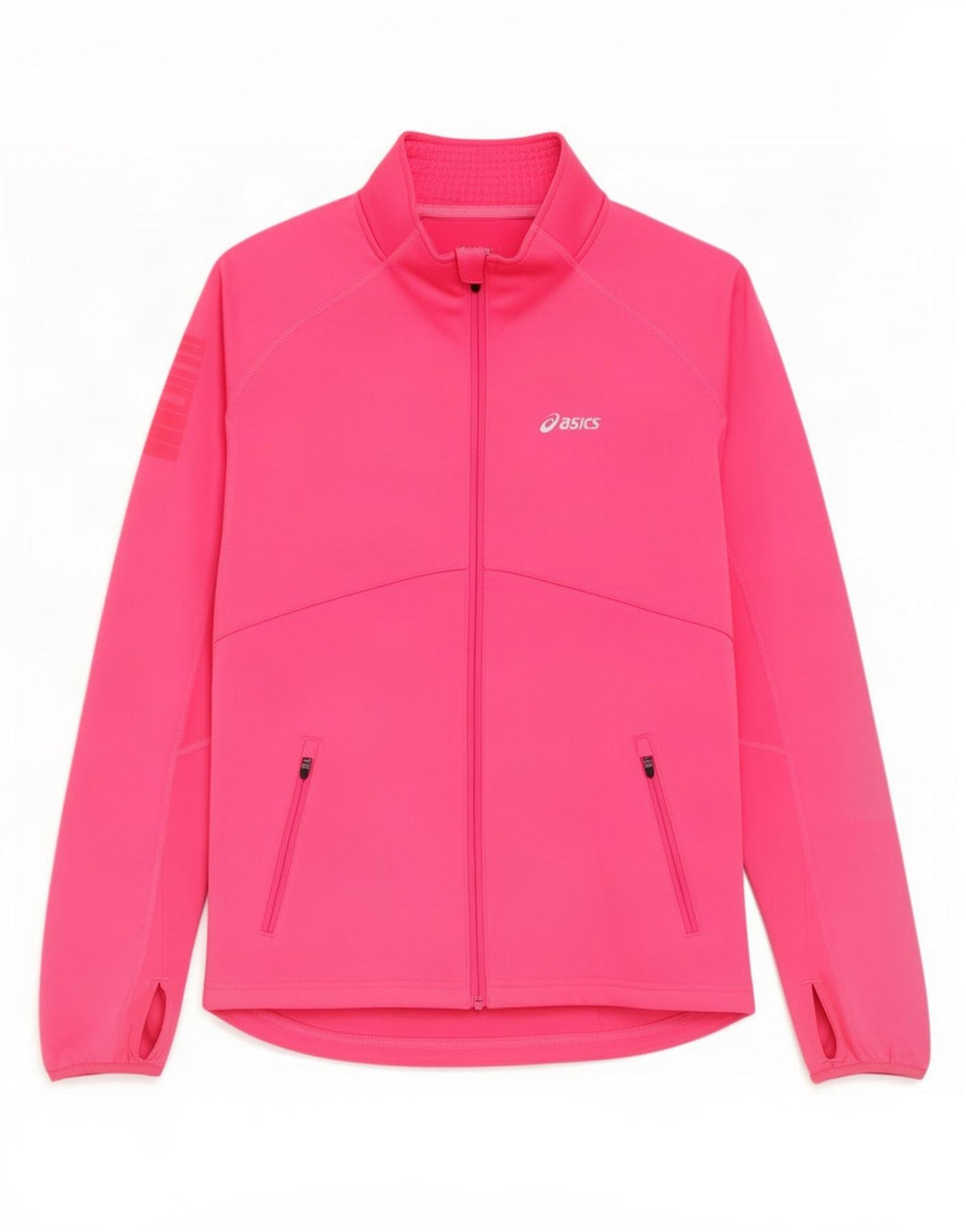 Γυναικεία αθλητική φόρμα γραφικών Asics Top Jacket UK 12 Medium Pink