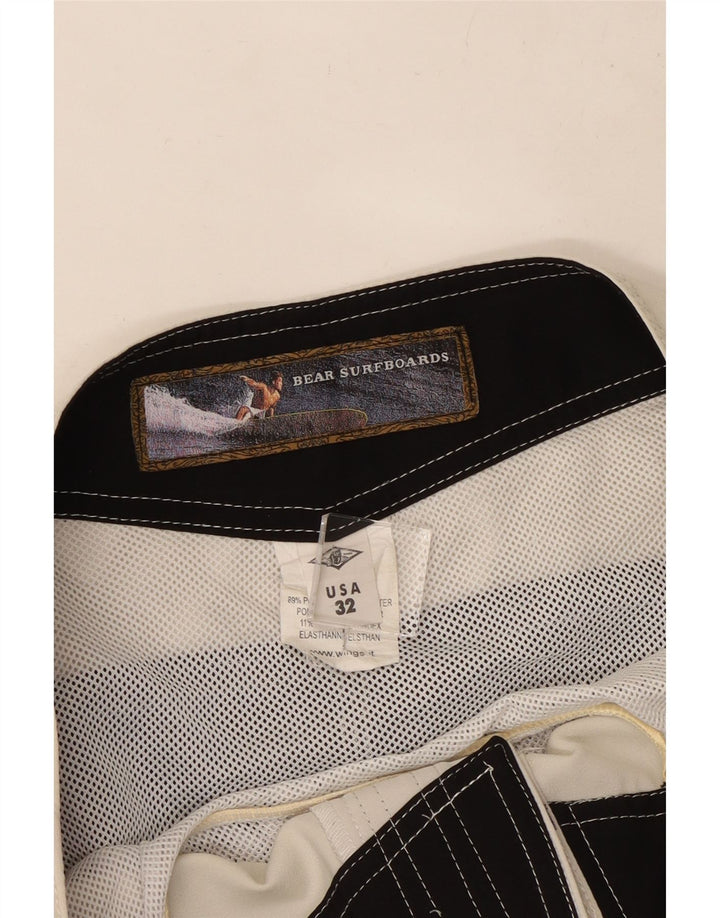 Bear Ανδρικό γραφικό casual σορτς W32 μεσαίο λευκό πολυεστέρας