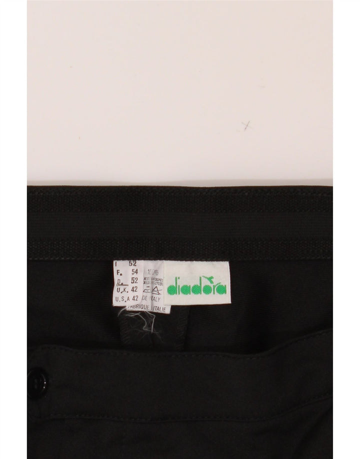 DIADORA Mens Chino Shorts UK 42 Large W34 Black Polyester Vintage Diadora and Second-Hand Diadora from Messina Hembry 