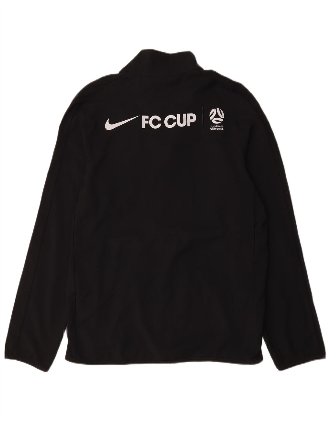 Ανδρική φόρμα γυμναστικής Nike γραφική Dri Fit Μπουφάν από μικρό μαύρο πολυεστέρα
