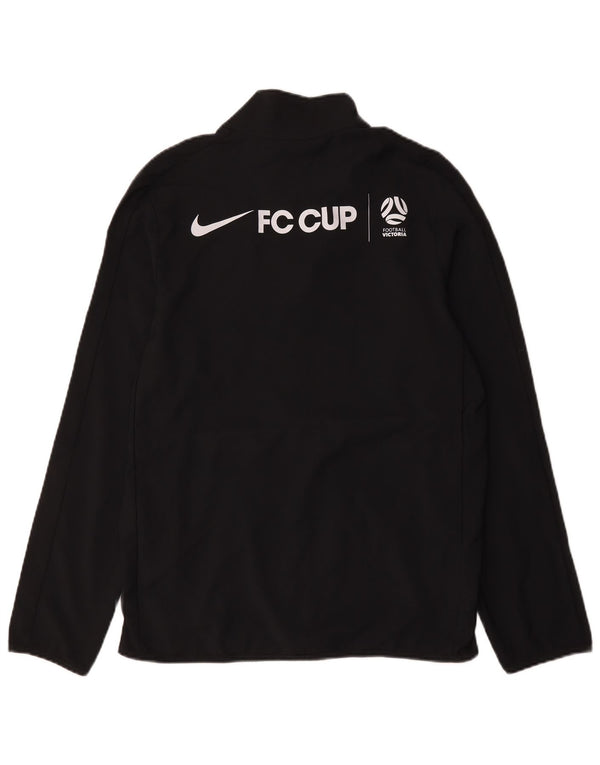 Ανδρική φόρμα γυμναστικής Nike γραφική Dri Fit Μπουφάν από μικρό μαύρο πολυεστέρα