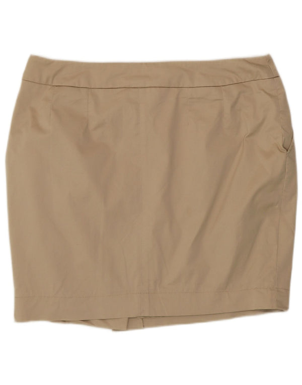 Γυναικεία Μίνι Φούστα Zendra EU 46 XL W34 Μπεζ βαμβακερή