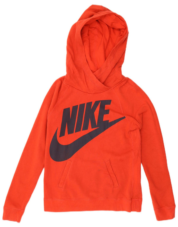 Nike Boys Graphic Hoodie Jumper 13-14 Years XL Red Cotton