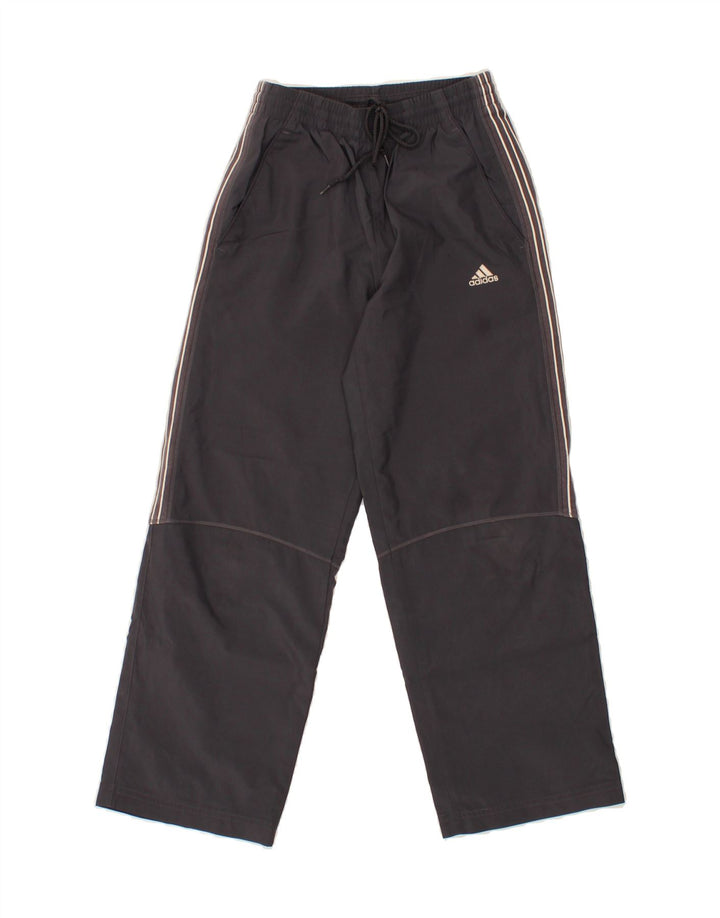 ADIDAS Boys Tracksuit Trousers 9-10 Years Grey Polyester Vintage Adidas and Second-Hand Adidas from Messina Hembry 