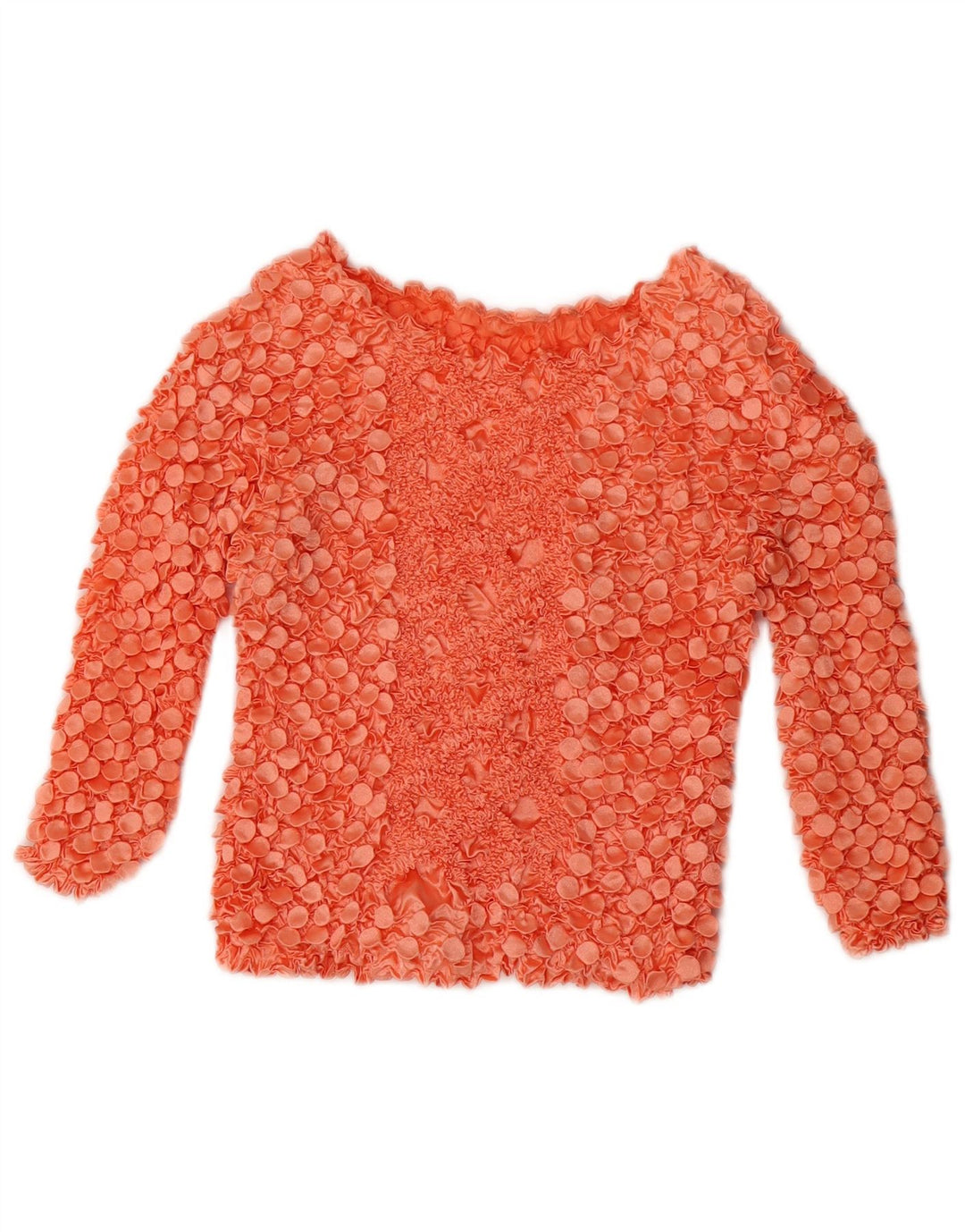 Vintage γυναικεία μπλούζα με μανίκια 3/4 τοπ 10 μικρού κόκκινου πολυεστέρα