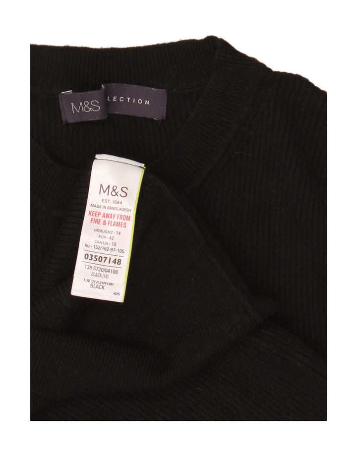 Marks & Spencer Γυναικείο γιλέκο Tank Top UK 14 Medium Black Viscose