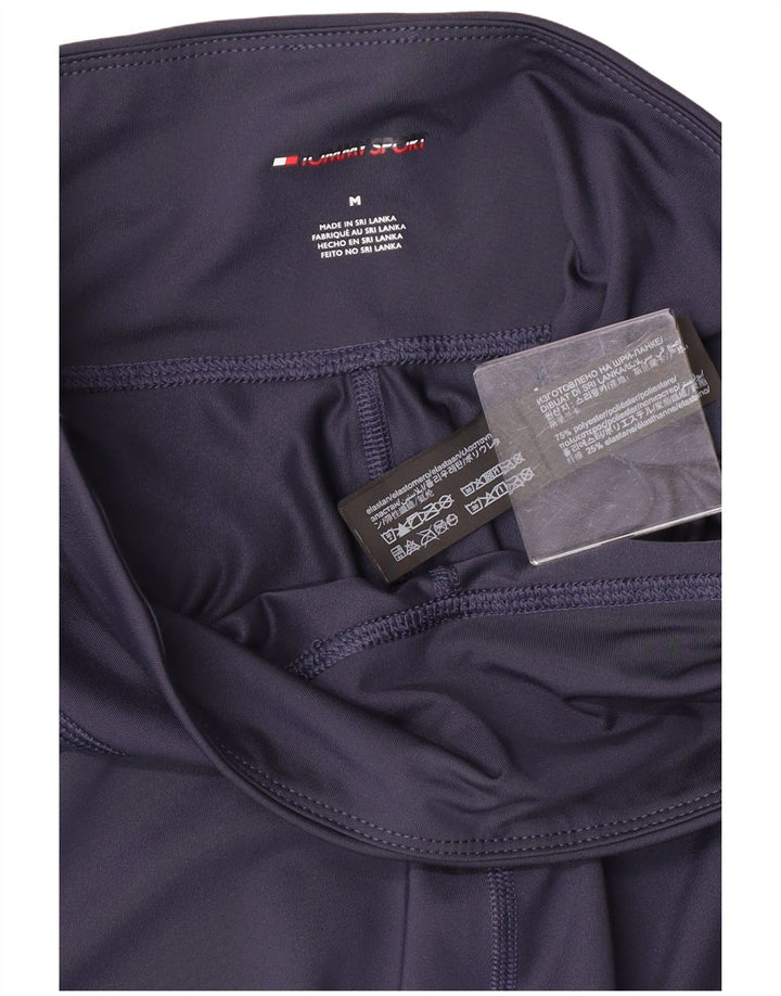 Tommy Hilfiger Γυναικεία γραφικά κολάν UK 12 Medium Navy Blue Polyester