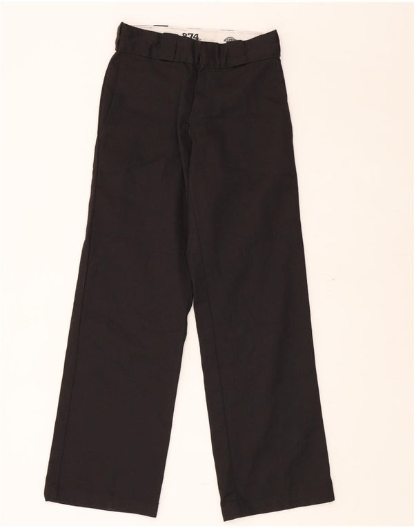 DICKIES Γυναικείο 874 Γνήσιο ίσιο παντελόνι Chino W24 L28 Μαύρο
