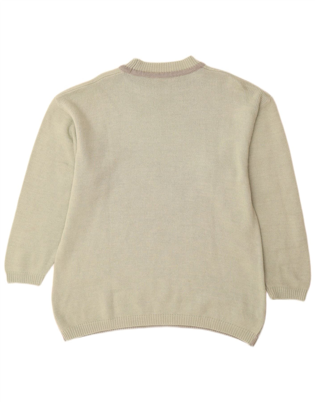 Γυναικείο πουλόβερ με λαιμό χελώνα VINTAGE UK 16 Large Green Animal Print