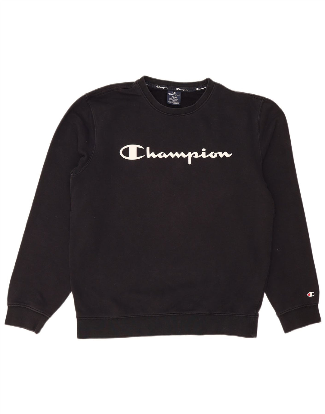 CHAMPION Ανδρικό γραφικό φούτερ Jumper Μεγάλο Ναυτικό Βαμβακερό